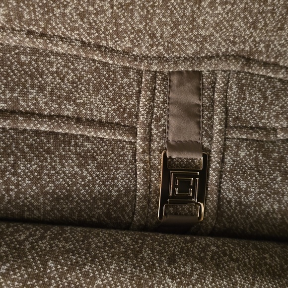 LIZ CLAIBORNE WOMEN'S BEAUTIFUL "TAUPE TWEED" HOODED  WINTER COAT SIZE SMALL - Picture 4 of 16